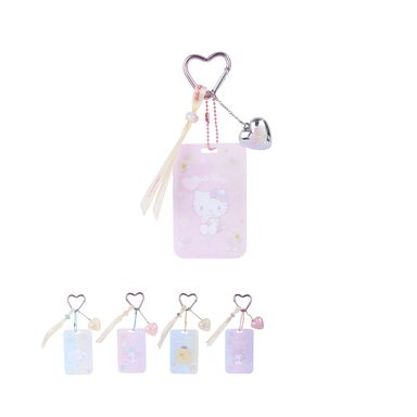 Llavero porta tarjetas de corazón y cinta serie sanrio -  Sanrio