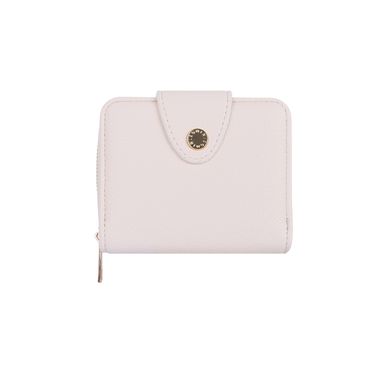 Cartera corta para mujer miniso textura granulada beige -  Miniso