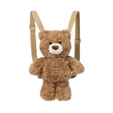 Mochila infantil oso de peluche café -  Miniso
