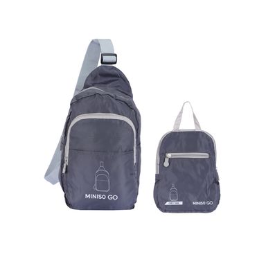 Organizador de viaje bolsa pectoral plegable serie miniso go gris -  Miniso
