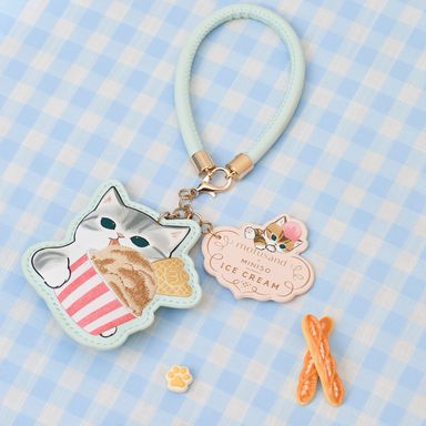 Llavero mofusand sintético verde gatito -  Mofusand