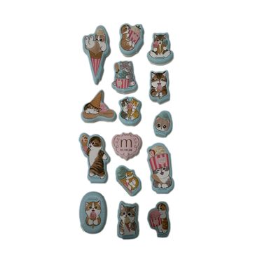 Plantilla de stickers mofusand 15 piezas -  Mofusand