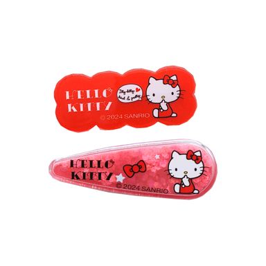 Set de pasadores hello kitty rojo 2 pzas -  Sanrio