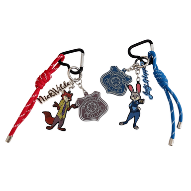 Llavero de cuerda con insignia de policia serie zootopia -  Disney