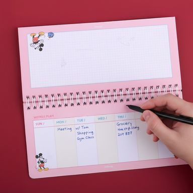 Planificador semanal 60 hojas 12 meses serie mickey mouse -  Disney