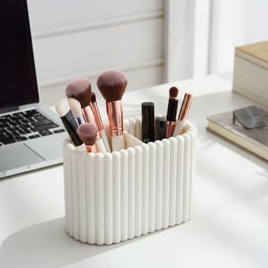 Organizador de plástico organizador con divisores en forma de columna blanco -  Miniso