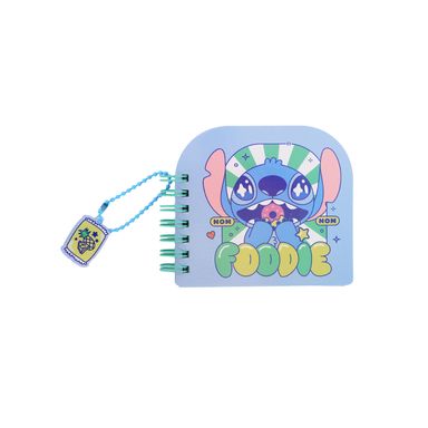 Cuaderno de alambre holografico colgante stitch, 64 hojas serie lilo & stitch disney -  Stitch Dinner Party