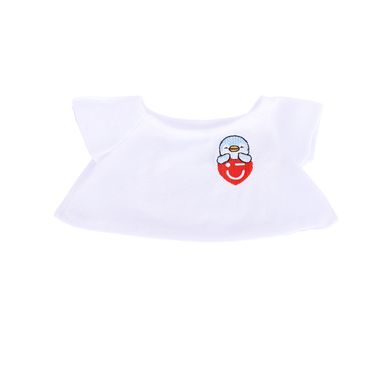 Ropa para peluche 23cm mini pen ropa camiseta corazón blanco serie miniso -  Miniso