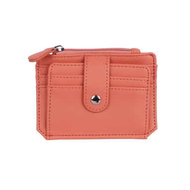 Tarjetero miniso con monedero y extra compartimentos rosa -  Miniso