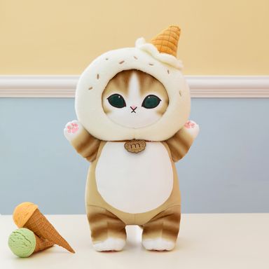 Peluche mofusand felpa marrón gatito con gorro -  Mofusand