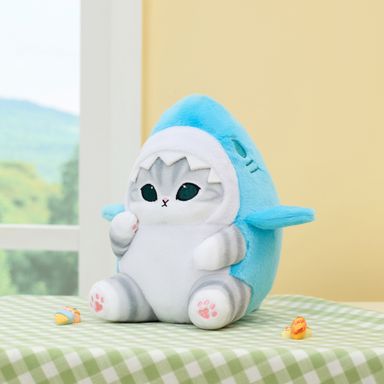 Peluche mofusand felpa azul disfraz de tiburón gatito -  Mofusand