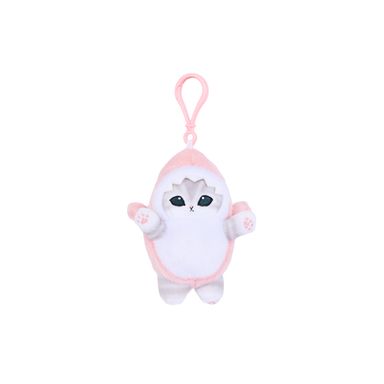 Llavero mofusand felpa rosa 17.5 cm gatito disfrazado de tiburón -  Mofusand