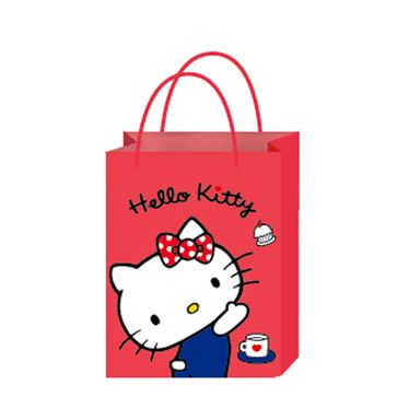 Bolsa de regalo pequeña con estampado dorado hello kitty serie sanrio -  Sanrio