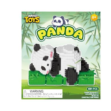 Bloques panda sobre bambu 16484 serie miniso -  Miniso