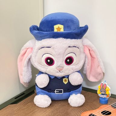 Peluche de 25 cm con postura sentada y traje judy serie zootopia -  Disney