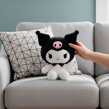Peluche sentado kuromi de 25 cm serie sanrio -  Sanrio