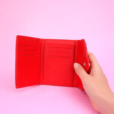 Cartera mujer matelasse rombos roja -  Miniso