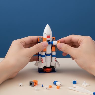 Bloques ultra cute rocket team serie miniso -  Miniso