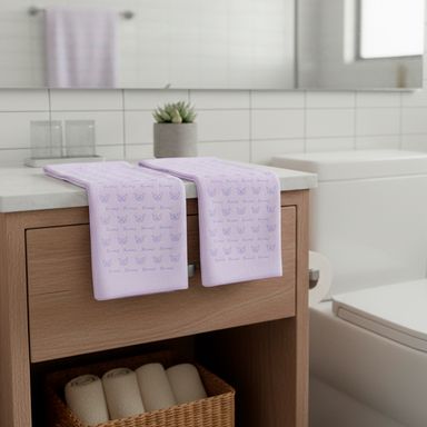 Set de toallas infantiles para baño microfibra sanrio kuromi morado 2 pzas -  Sanrio