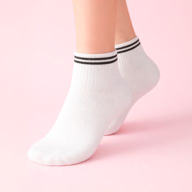 Medias miniso lineas y letras 2 pares -  Miniso