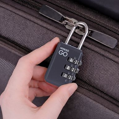 Correa para maleta con cerradura serie miniso go gris oscuro -  Miniso