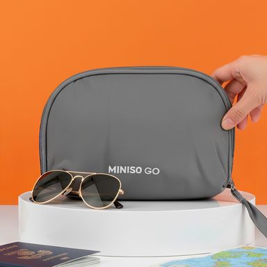 Organizador de viaje de almacenamiento serie miniso go gris -  Miniso