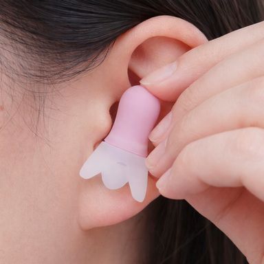 Accesorios para viaje tapones de silicona para oídos con forma de paraguas -  Miniso