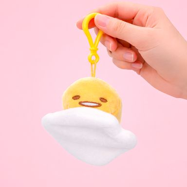 Llavero de peluche acostado gudetama serie sanrio -  Sanrio
