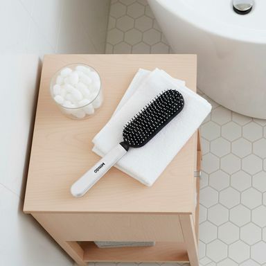 Peine desenredante profesional de doble cerda serie classic black white -  Miniso