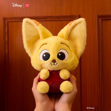 Peluche de 25 cm con postura sentada y disfraz finnick serie zootopia -  Disney