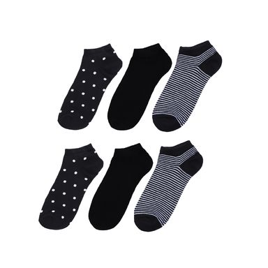 Medias miniso puntos negro 6 pares -  Miniso