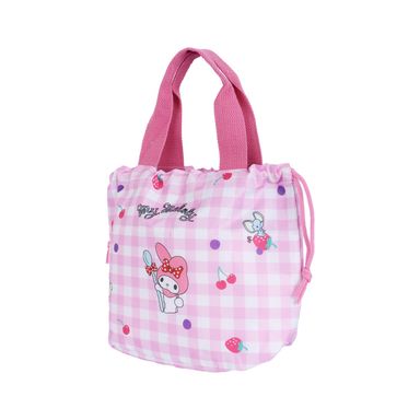 Lonchera my melody cuadrada rosa claro -  Sanrio