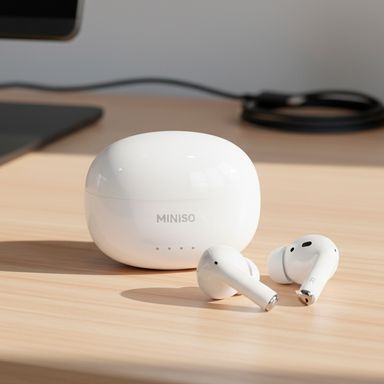 Audífonos inalámbricos macaron round sugar mod s90 blanco -  Miniso