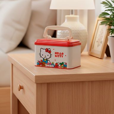 Organizador de plástico con asa de la serie clasica de hello kitty sanrio -  Sanrio