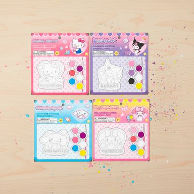 Set para jugar pegatina de escayola para colorear 4 modelos surtidos serie sanrio -  Sanrio