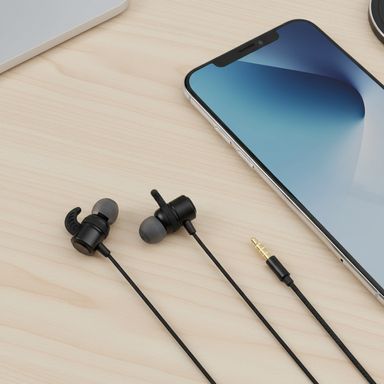 Audífonos con cable y micrófono 3.5 mm modelo: ys3508 negro -  Miniso