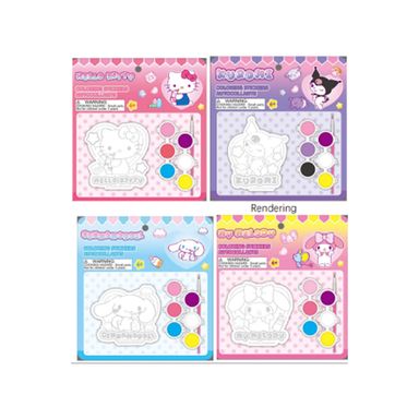 Set para jugar pegatina de escayola para colorear 4 modelos surtidos serie sanrio -  Sanrio