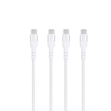 Cable de datos de carga rápida macaron series 3 en 13 usb a c 3 puertos blanco -  Miniso