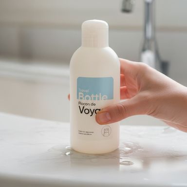 Botella de viaje con tapa abatible 60 ml -  Miniso