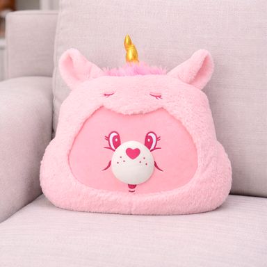 Almohadas y cojines 40 cm con forma de cabeza cheer bear serie care bears -  Care Bears