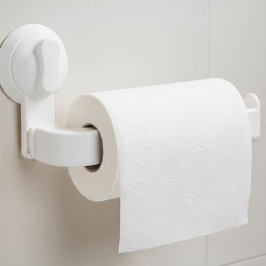 Accesorio para baño portarrollos de papel higienico de pared beige -  Miniso