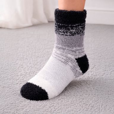 Medias afelpadas miniso sombreado negro -  Miniso