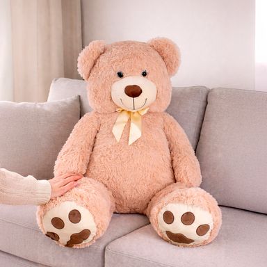 Peluche oso grande caqui 132cm serie mini family -  Mini Family