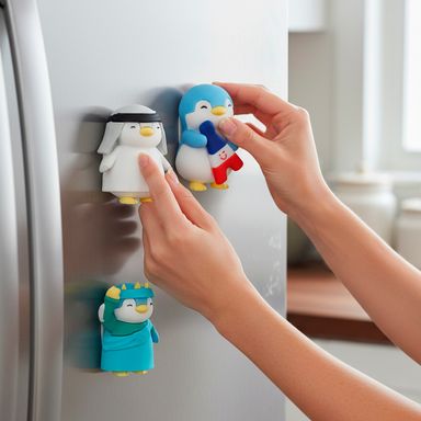 Imán de nevera 3d de city pen serie mini family -  Mini Family