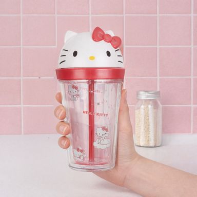 Tomatodo de plástico con tapa de hello kitty de 320 ml -  Sanrio