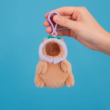 Llavero 12 cm mimi bara cola móvil, sombrero de berenjena serie mini family -  Mini Family