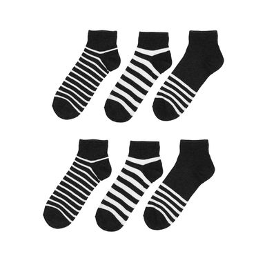 Medias para hombre miniso rayas gris 6 pares -  Miniso