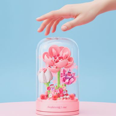Bloques caja de música rosa serie miniso -  Miniso