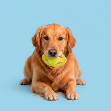 Juguetes para mascotas pet olivary 2 en 1 bouncy ball amarillo fluorescente serie miniso -  Miniso