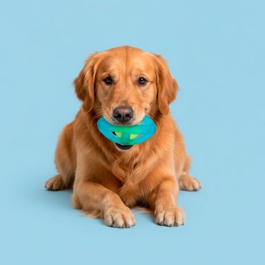 Juguetes para mascotas pet olivary 2 en 1 bouncy ball verde azulado serie miniso -  Miniso